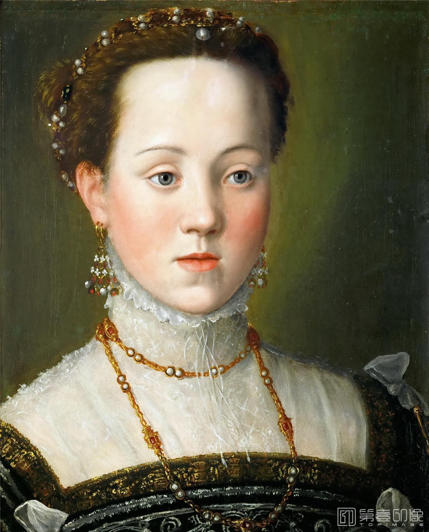 油画-奥地利维也纳艺术史博物馆-Giuseppe Arcimboldic., attrib. Archduchess Anna of Austria-318